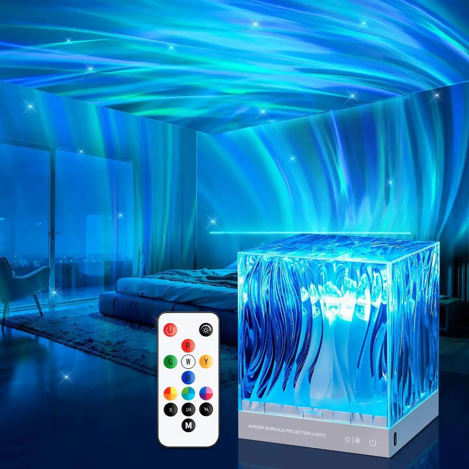 AuroraWave™ – Lampe Projecteur Ciel Étoilé & Vagues Océaniques