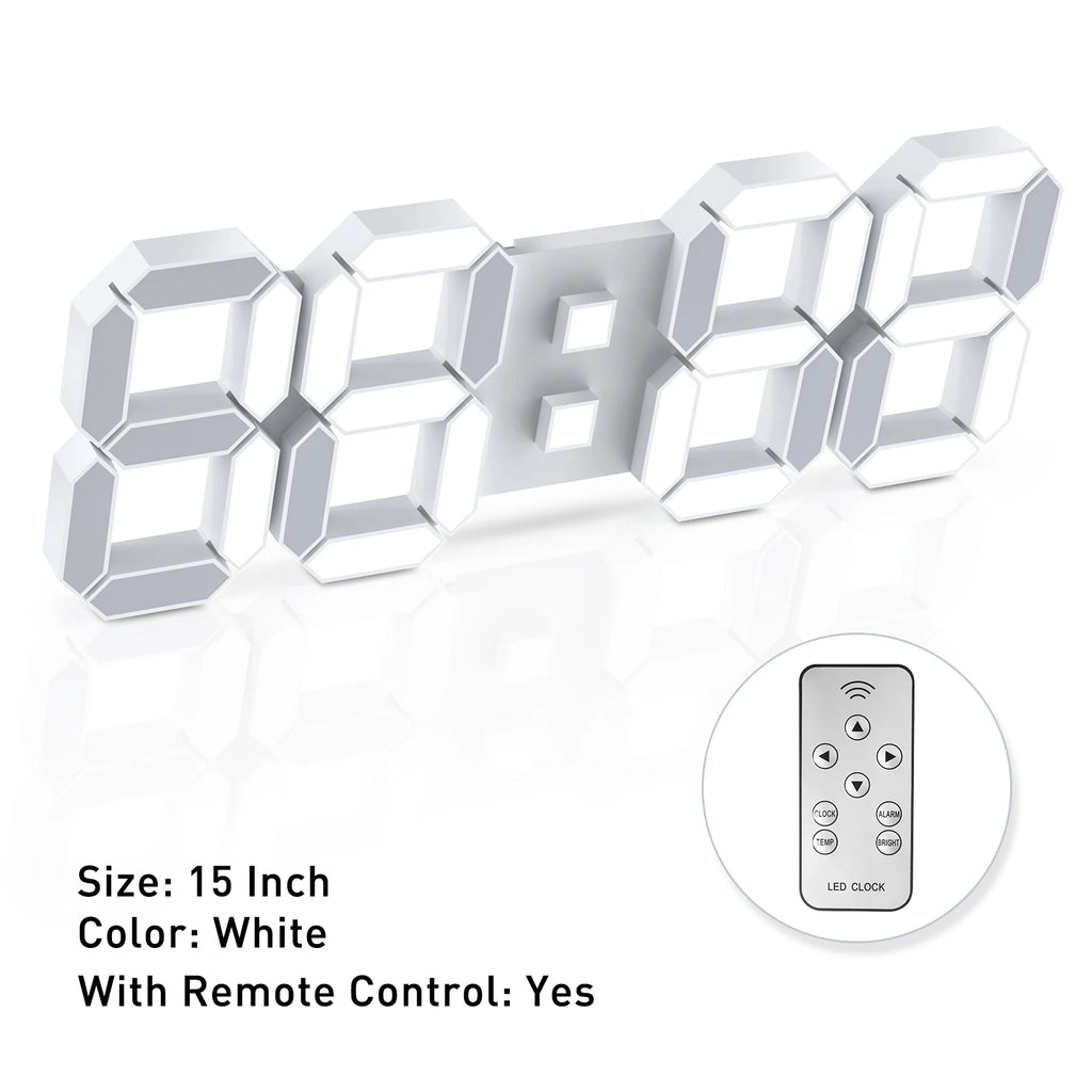 Horloge murale LED 3D
