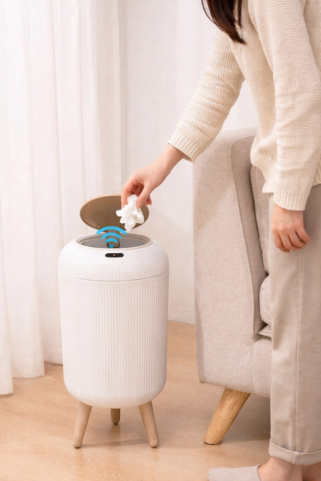 SensiaBin™ - Poubelle Intelligente avec Capteur Automatique