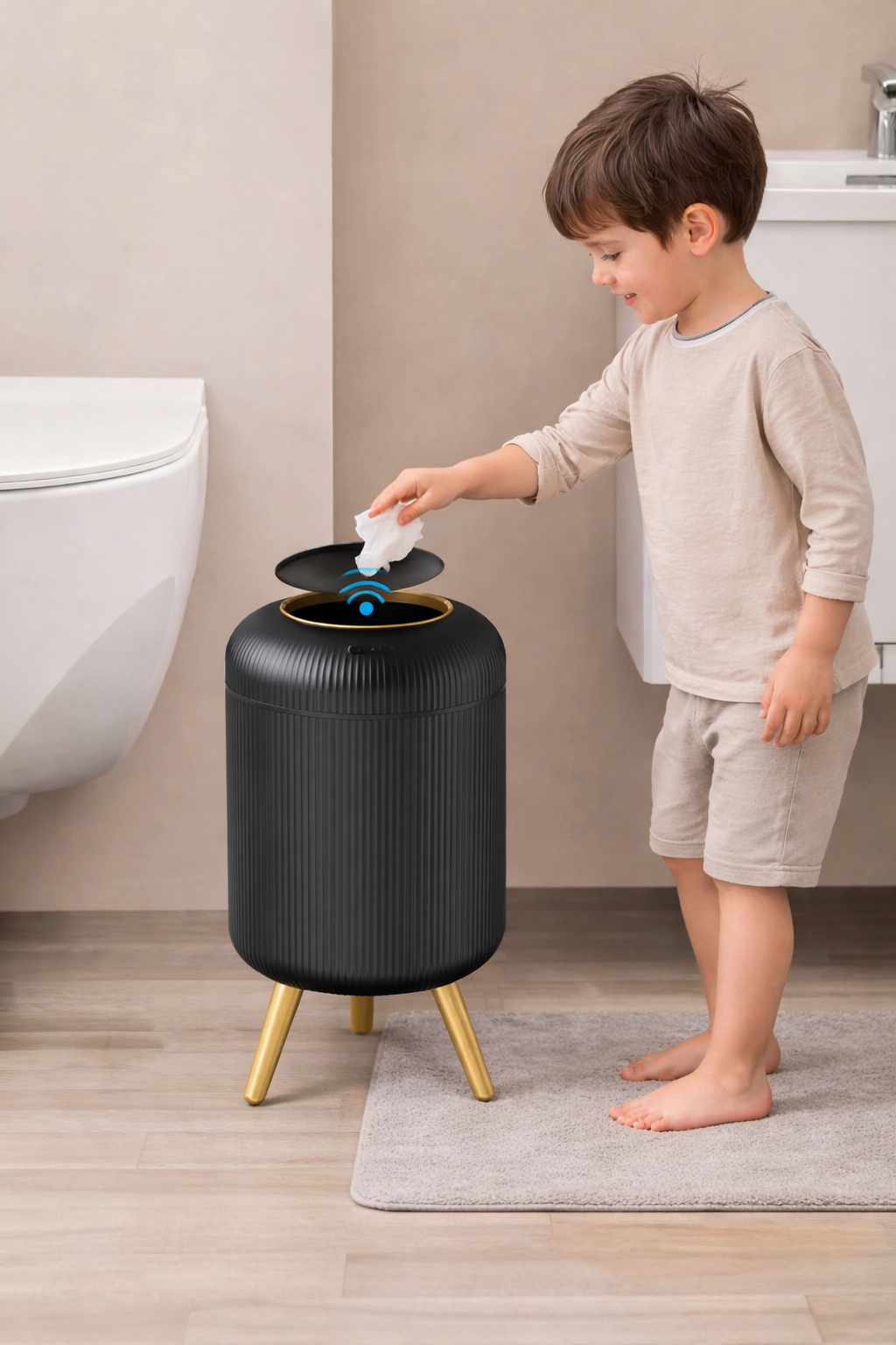 SensiaBin™ - Poubelle Intelligente avec Capteur Automatique