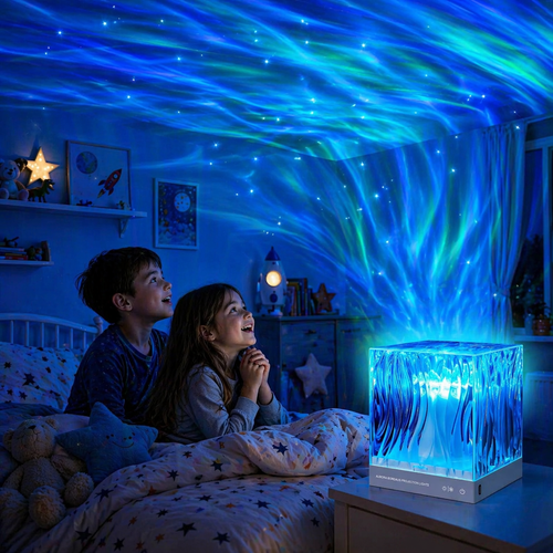 AuroraWave™ – Lampe Projecteur Ciel Étoilé & Vagues Océaniques