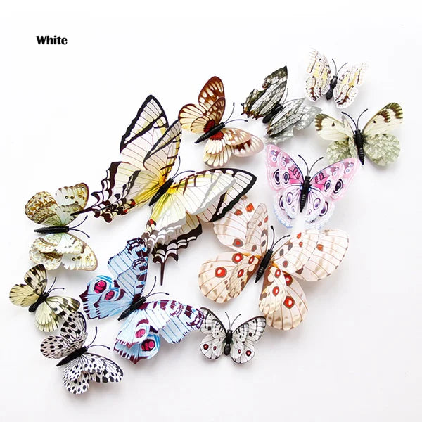 Autocollants muraux 3D papillons