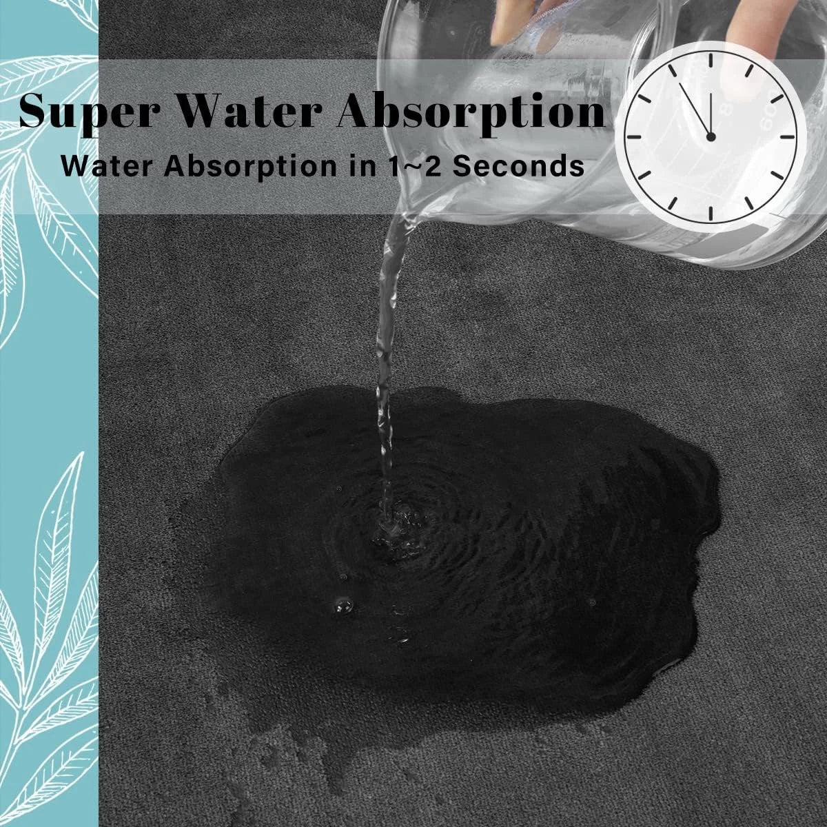 Tapis absorbant antidérapant OLANLY