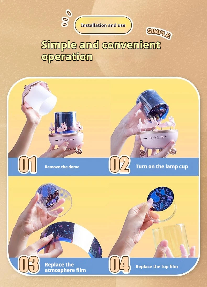 Projecteur de veilleuse du système solaire galactique