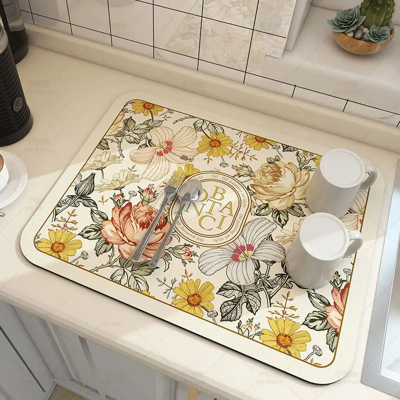 Tapis de cuisine absorbant avec drainage