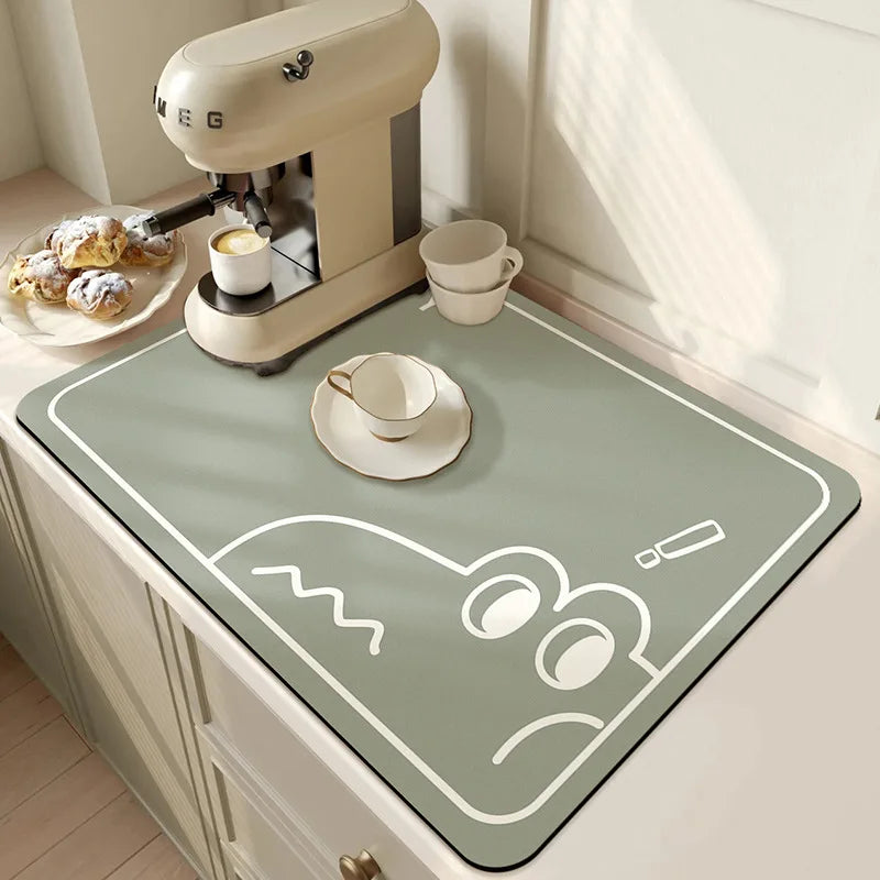 Tapis de cuisine absorbant avec drainage